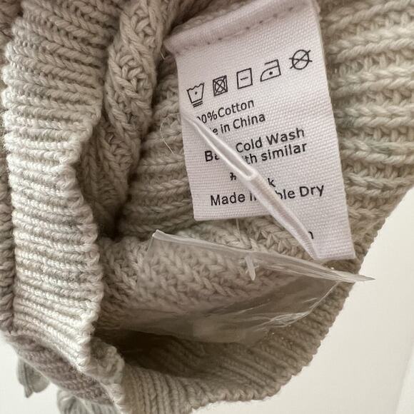 NWOT Jamie Kay Fog Fleck Bear Hoodie Sweater (1YR) - Picture 7 of 8